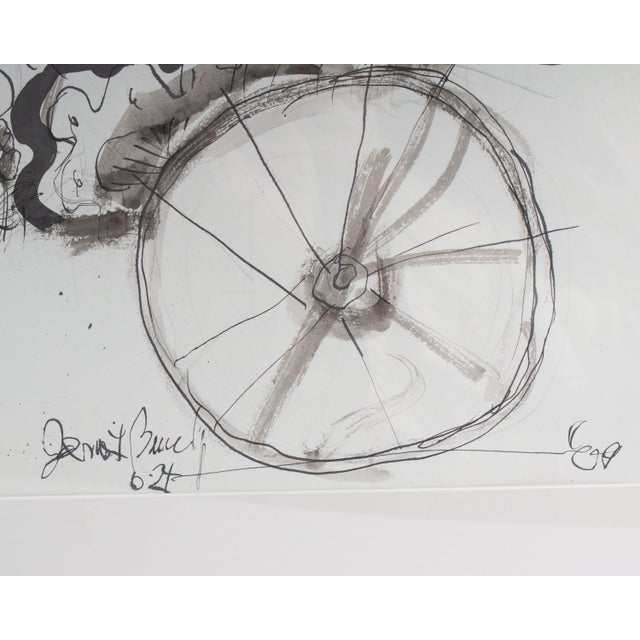 2000 - 2009 2009 “Moving Landscape” Abstract Mixed Media Drawing by James L. Bruch For Sale - Image 5 of 9