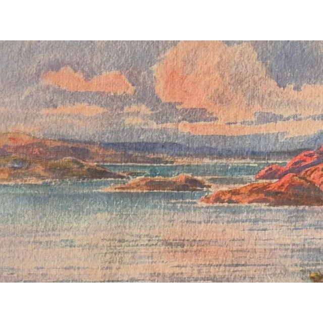 Anna Gardell-Ericson, Stockholm Archipelago, Watercolor, Framed For Sale - Image 4 of 10
