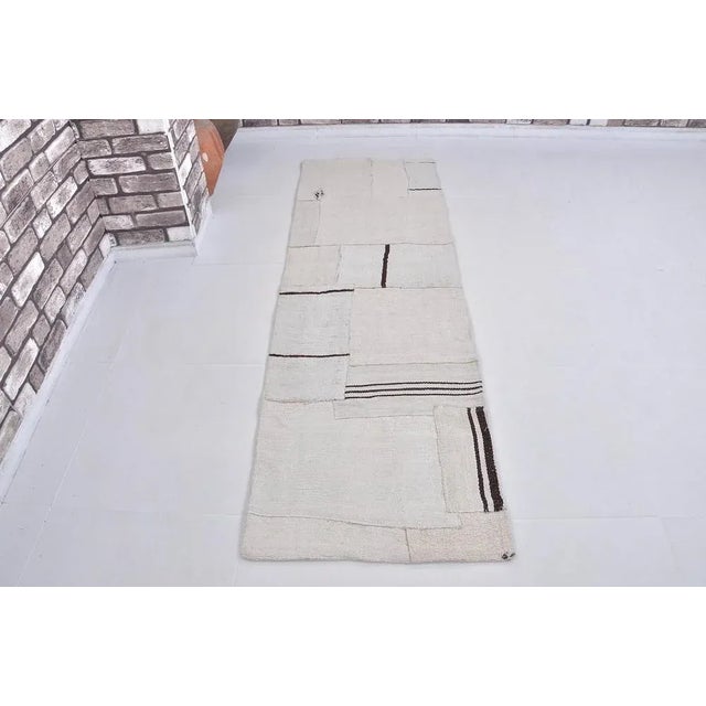 Handmade Hemp Runner Rug, 1960s For Sale - Image 11 of 11