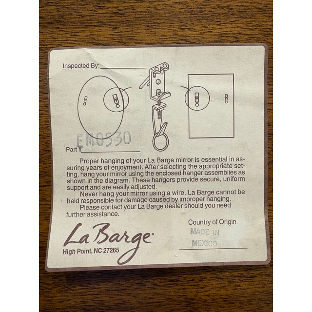 Vintage La Barge Ornate Wall Mirror For Sale - Image 10 of 10