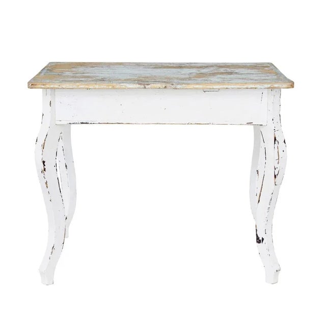 Scandinavian Painted Pine Occasional Table, 1890s For Sale - Image 5 of 8