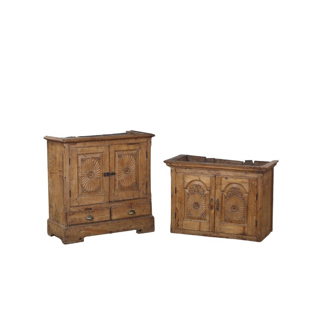 1900 - 1909 Antique Indian Carved Teakwood/Fruitwood Armoire For Sale - Image 5 of 9