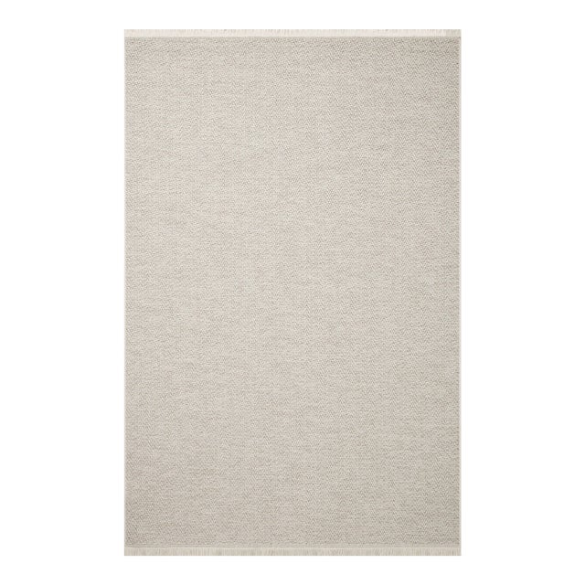 Amber Lewis x Loloi Malibu Ivory / Dove 2'-3" x 10'-0" Runner Rug For Sale