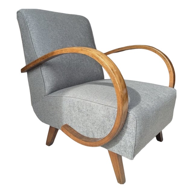 Vintage Bentwood Chair by Jindrich Halabala For Sale