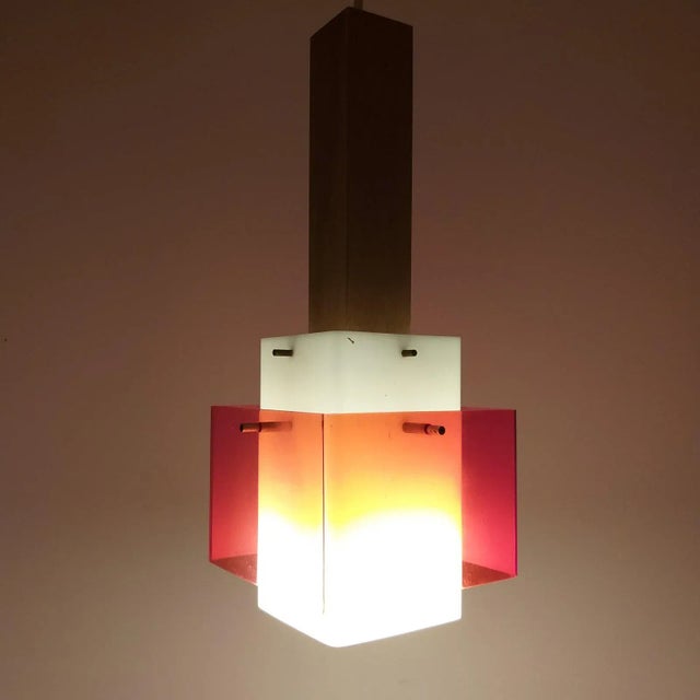 1970s Vintage Pendant Lamp from Guzzini, 1970s For Sale - Image 5 of 8