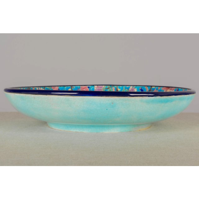 Art Deco French Art Deco Longwy Cloisonné Enamel Ceramic Bowl For Sale - Image 3 of 6