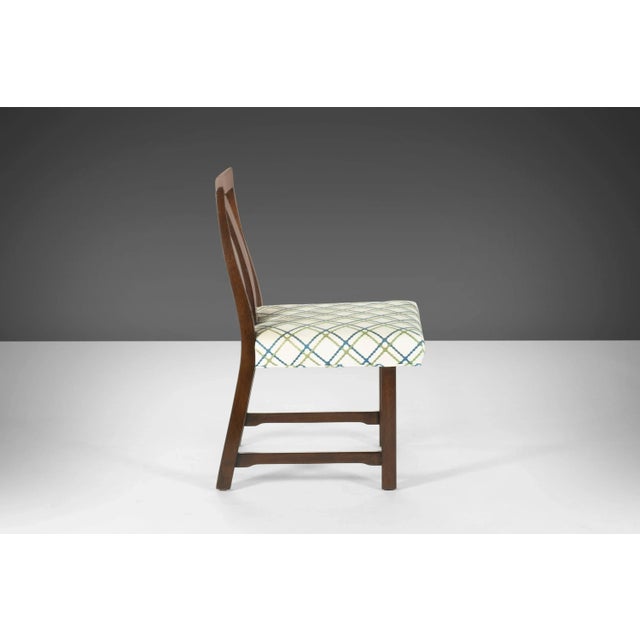 Dunbar Furniture Dunbar Model No. 294W Side Chairs / Dining Chairs by Edward Wormley for Dunbar in Mahogany, circa 1960 - A Pair For Sale - Image 4 of 11