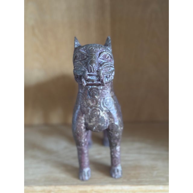 Metal Vintage Indian Dhokra Lost-Wax Metal Horse Sculpture For Sale - Image 7 of 10