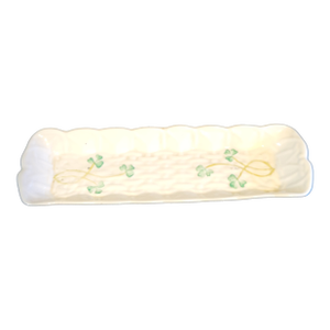Vintage Belleek Porcelain Mint Tray Celery Dish