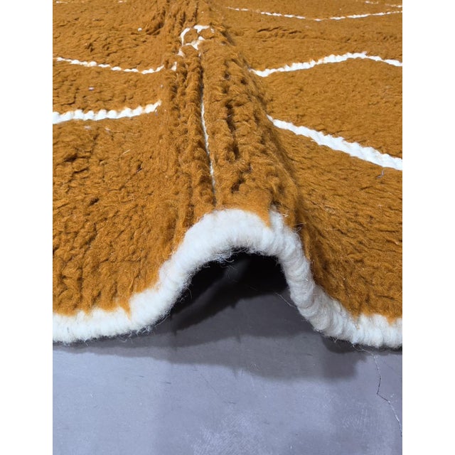 Contemporary Copper Berber Rug - 5.1 X 4.1 Ft For Sale - Image 4 of 6