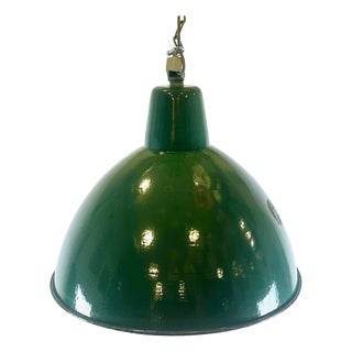 Large Mid-Century Green Fabric Pendant Lamp from Zaos, 1960s For Sale