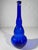 Glass Mid-Century Modern Decorative Cobalt Blue Glass Bottle, Empolio, 1950s For Sale - Image 7 of 11