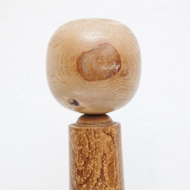 Mid-Century Modern Japanese Wood Kokeshi Doll, 1940s For Sale - Image 4 of 16