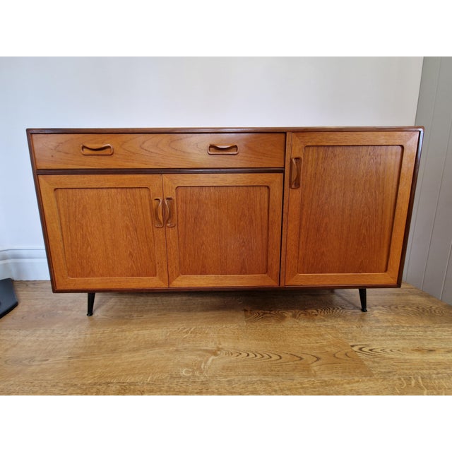 Mid-Century Modern Mid-Century Teak Fresco Sideboard with Black Metal Legs from G Plan, 1960s For Sale - Image 3 of 16
