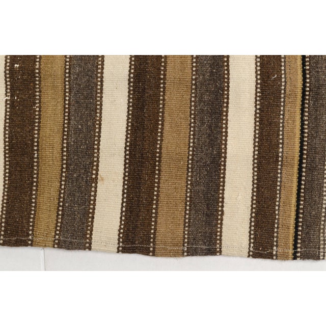 1950s Oushak Anatolian Stripe Kilim Rug For Sale - Image 5 of 9