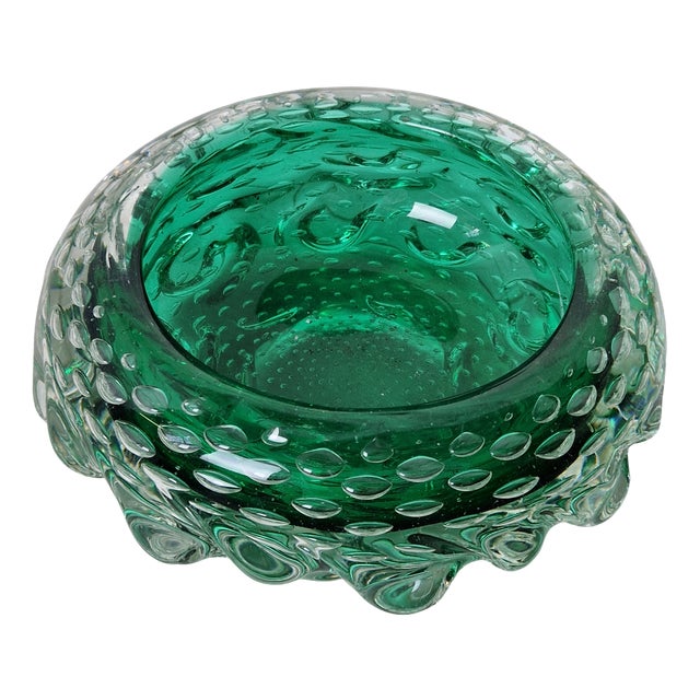 Empty Pocket in Green Murano Glass For Sale