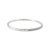 Modern 14k White Gold Half Eternity Tennis 1.35ct Diamond Bangle Bracelet For Sale - Image 3 of 7