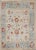 Large Angora Oushak Turkish Rug With All Over Design in Light Blue, Ivory & Red For Sale - Image 13 of 13