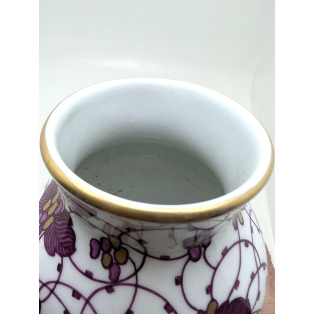 Antique Art Nouveau Vase by Adelbert Niemeyer for KPM Nymphenburg, Germany, 1906 For Sale - Image 4 of 9