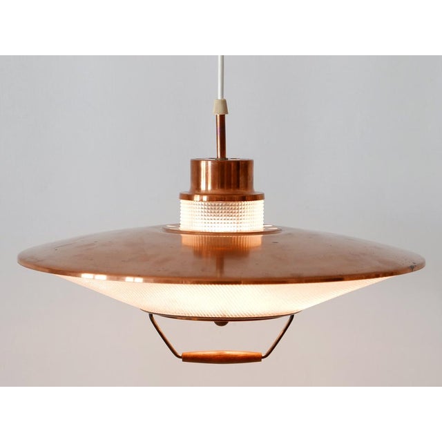 1960s Mid-Century Modern Scandinavian Copper Pendant Lamp, 1960s For Sale - Image 5 of 18