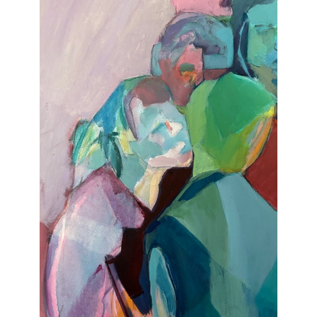 Large Pink Contemporary Figurative Abstract Painting For Sale In Washington DC - Image 6 of 7
