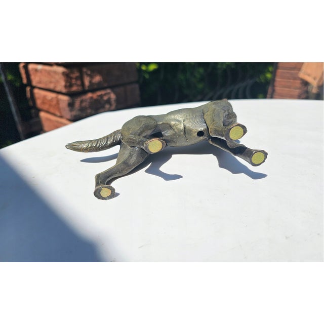 Vintage German Brass Shepherd Figurine, 1960s For Sale - Image 6 of 7