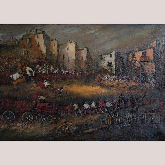 Juan Escoda Corominas, Bull Ring, 1950s, Oil on Canvas For Sale - Image 9 of 9