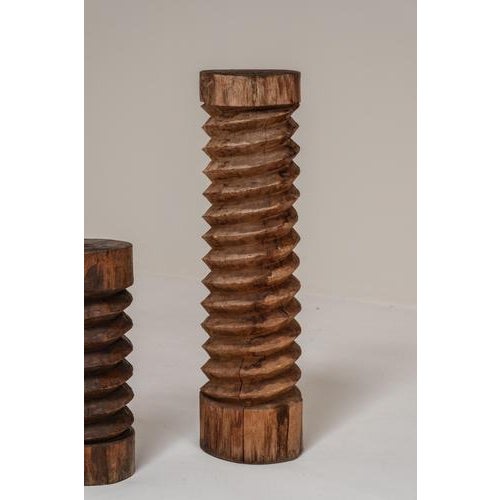 Vintage French Hand-Carved Wooden Wine Screws, Set of 2 For Sale - Image 12 of 15