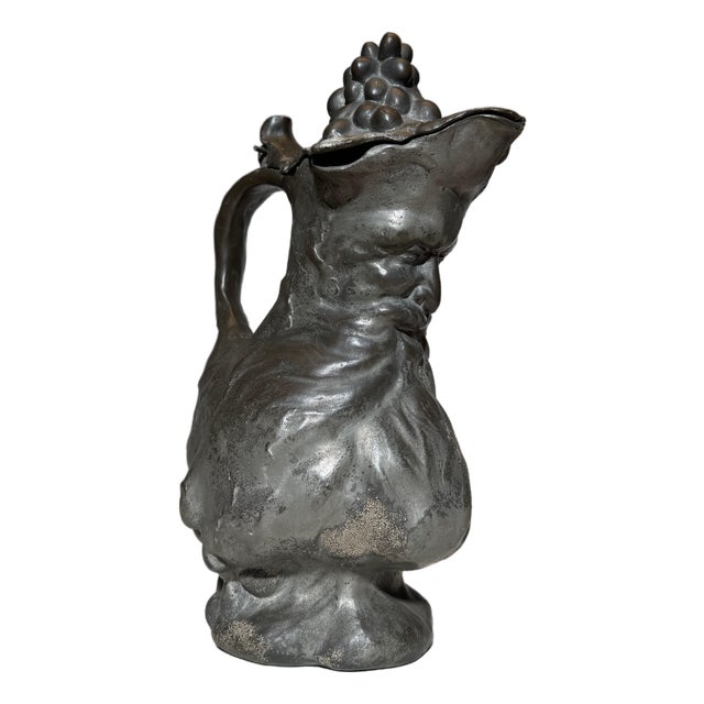 Pewter Pitcher by Philippe Wolfers For Sale