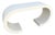 Postmodern Cream Gloss Laminate Scroll Console Table For Sale