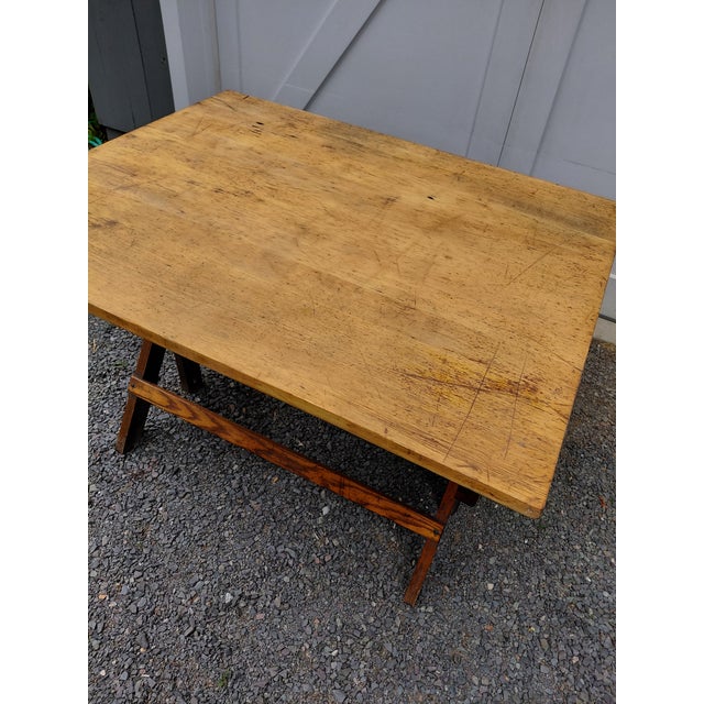 Brown Vintage Hamilton Drafting Table For Sale - Image 8 of 17