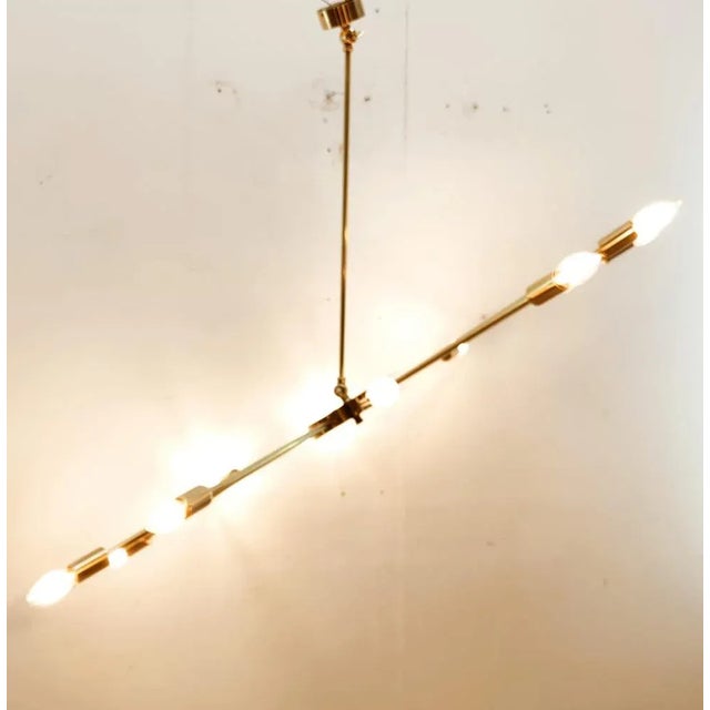 Brass Sputnik Ceiling Lights, in Flawless conditions. Designed 1970 to 1979 Up to 250V (Europe/UK Standard).The wiring of...