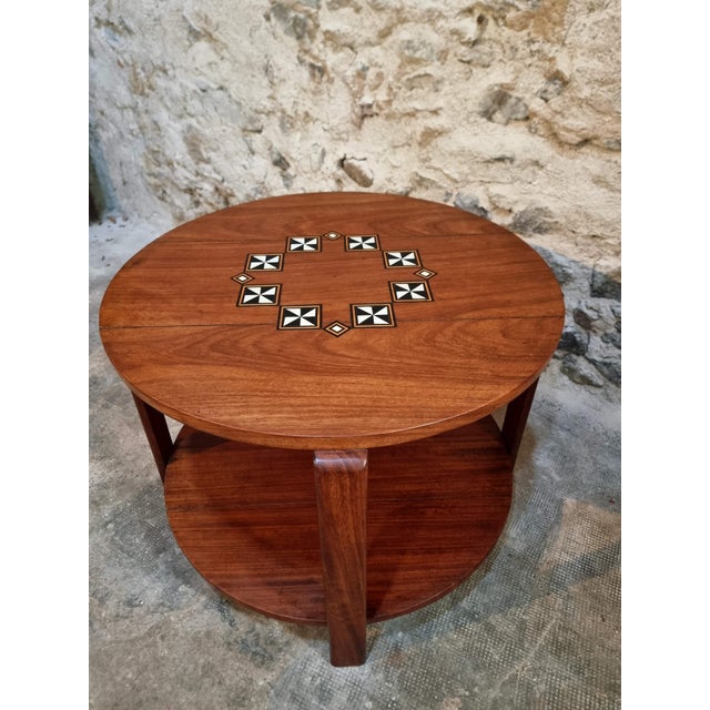 Mid-Century French Coffee Table in Hardwood, 1950s For Sale - Image 15 of 15