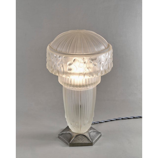 Art Deco French Art Deco Table Lamp by Georges Leleu - Hanots 1925 France For Sale - Image 3 of 18