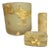 1990s Vintage Martha Sturdy Suspended Gold Leaf in Resin Bathroom Set - 3 Pieces For Sale