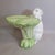Hollywood Regency Italian Porcelain Rabbit Sculptural Accent Table Stand With Lettuce Leaf Top, C. 1970s For Sale - Image 3 of 9