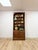 Handmade Pine Walnut Tone Bookcase Desk Drawers Cabinet Antique Style For Sale - Image 11 of 16