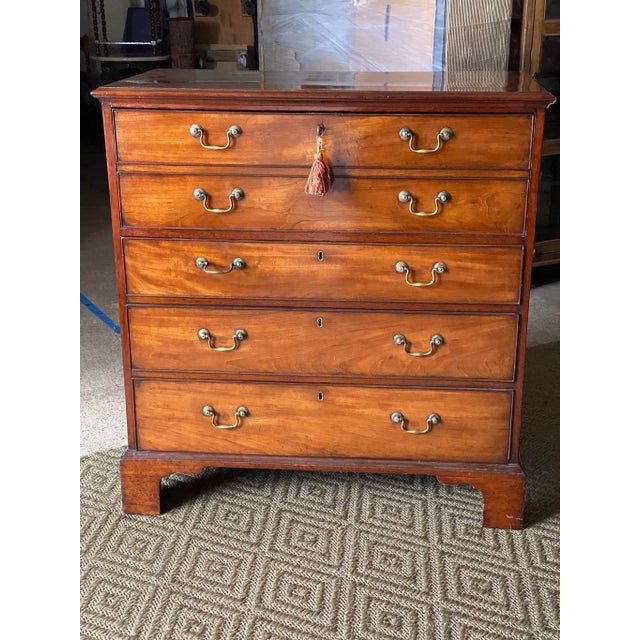 Antique English Georgian Secretary Chest Mahogany Circa 1800 For Sale - Image 13 of 13