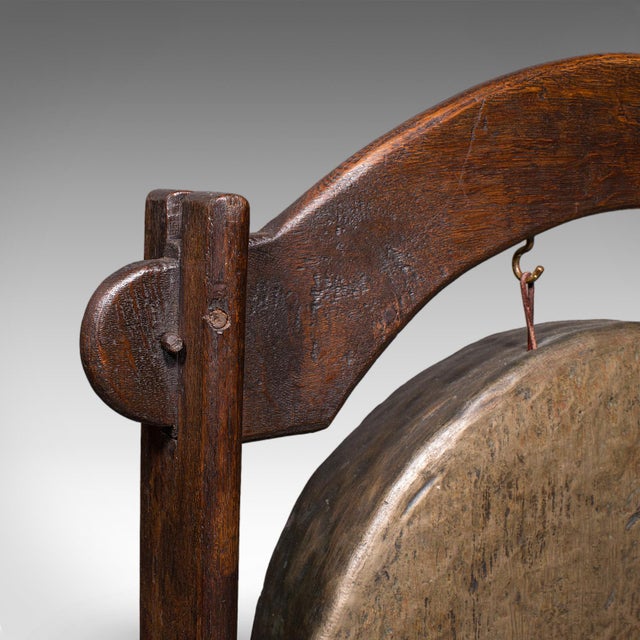 Antique Dinner Hall Gong, Oriental, Bronze Chime, Country House, Edwardian, 1910 For Sale - Image 6 of 10
