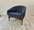 Mid Century Modern Danish Accent Chair Vintage Danish Mid-Century Modern Accent Chair – Blue Upholstery & Warm Wood Legs...