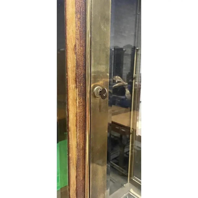 Brass Vintage Rare Brass Vitrine Display Cabinet by Mastercraft For Sale - Image 8 of 9
