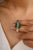 Contemporary 9.99 CTS Carved Leaf Emerald Diamond Chic Brooch Pendant For Sale - Image 4 of 12