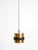 Metal Original 1960s Space Age Pendant Lamp by Doria, Made of Copper-Anodized Aluminum and Black and White Lacquered Metal from Doria Leuchten For Sale - Image 7 of 18