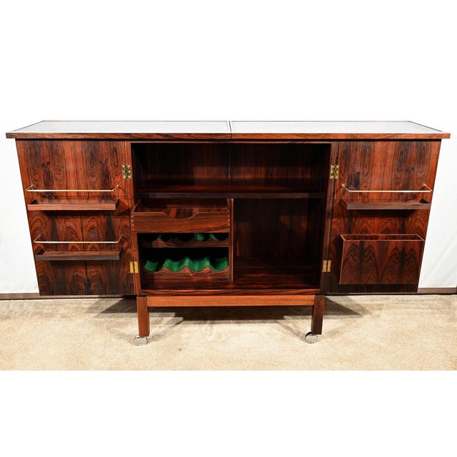 Scandinavian Bar on Wheels by Torbjørn Afdal for Bruksbo, 1960s For Sale - Image 11 of 18