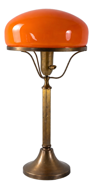 20th Century Art Nouveau Swedish Brass Lamp, 1910
