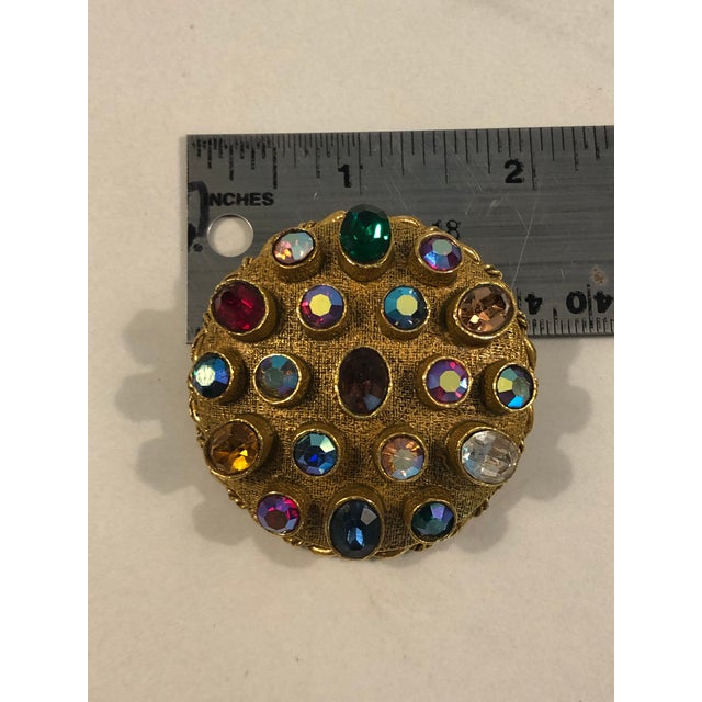 1950s Art (Arthur Pepper) Sputnik Rhinestone Brooch Pin For Sale - Image 13 of 13