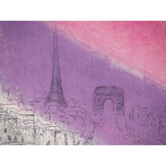 Modern Paris Poster after Marc Chagall For Sale - Image 3 of 8