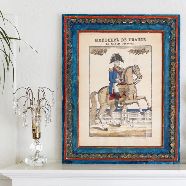 19th Century Framed Pellerin Woodcut Engraving | Michel Ney Marechal De France For Sale - Image 6 of 11