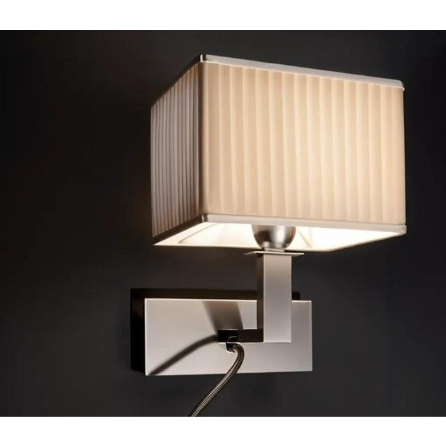 Contemporary Hoteller Led & Ambient Wall Light in Satin Nickel by Aggiolight For Sale - Image 3 of 6