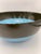 Danish Modern Krenit Style Enamel Bowl in Turquoise and Black For Sale In San Diego - Image 6 of 10